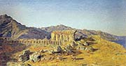 Ruins of Greek Temple in Taormina
